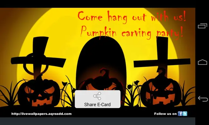 Halloween E-Cards android App screenshot 1